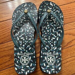 Tory Burch Flip Flops with Patterned Sole